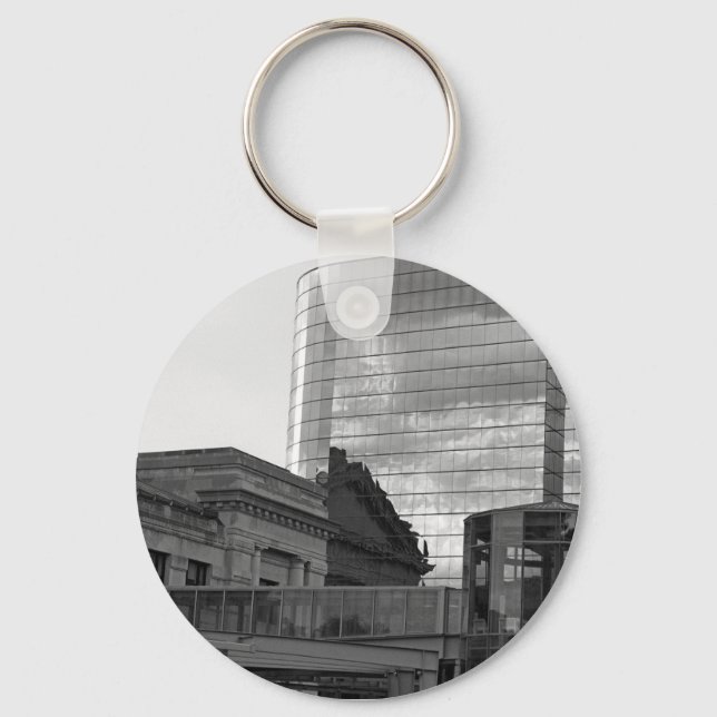 Kansas City The Link Architecture Photo Key Ring (Front)