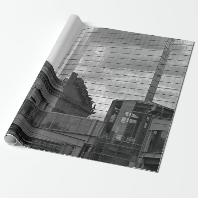 Kansas City The Link Architecture Photo Wrapping Paper (Unrolled)