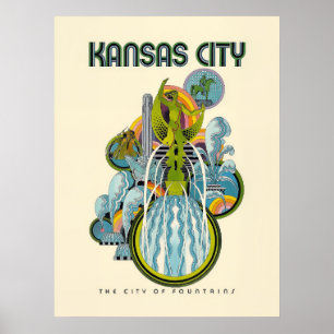 Kansas City travel poster