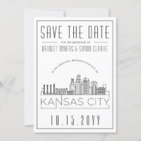 Kansas City Wedding Stylised Save the Date