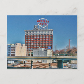 Kansas City's Western Auto Sign Postcard