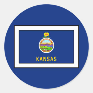 Kansas Classic Round Sticker