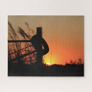 Kansas Colorful Sunset Jigsaw Puzzle