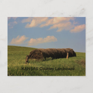 KANSAS Country Landscape Postcard
