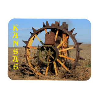 Kansas Country Mail Box Antique Rim Magnet