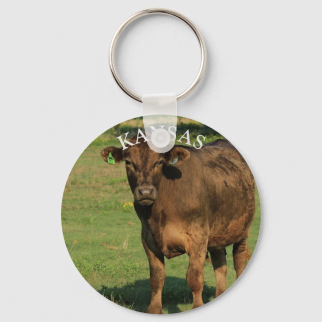 Kansas Cow Key Chain (Front)