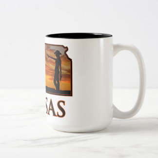 Kansas Cowgirl Two-Tone Coffee Mug