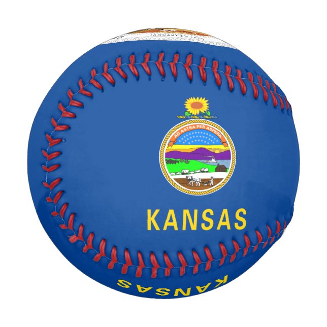 Kansas flag baseball (Front Left)