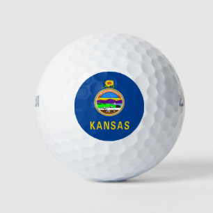 Kansas flag golf balls