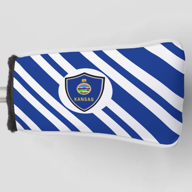 Kansas flag golf head cover (Front)