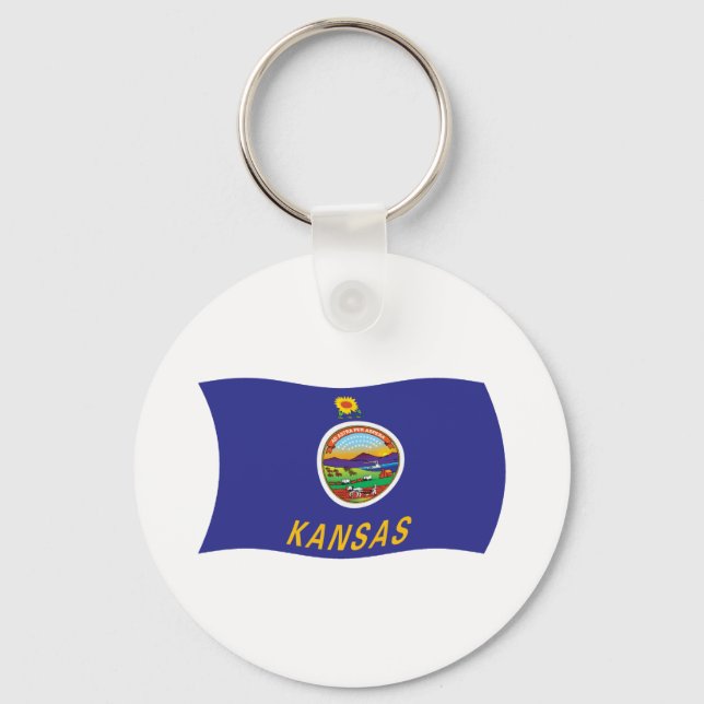 Kansas Flag Keychain (Front)