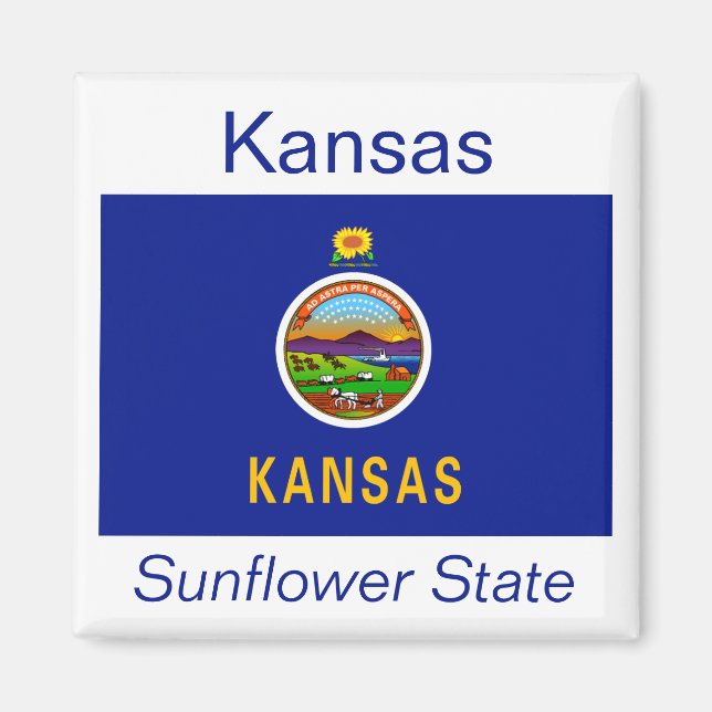 Kansas Flag Magnet (Front)