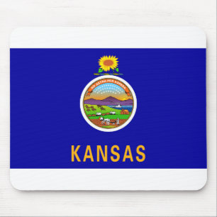 Kansas flag mouse pad