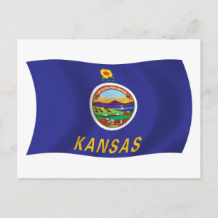 Kansas Flag Postcard