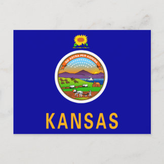 Kansas Flag Postcard