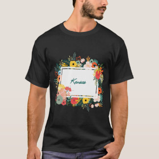 Kansas Flower Frame T-Shirt