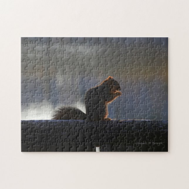 Kansas Fox Tail Squirrel Jigsaw puzzle (Horizontal)