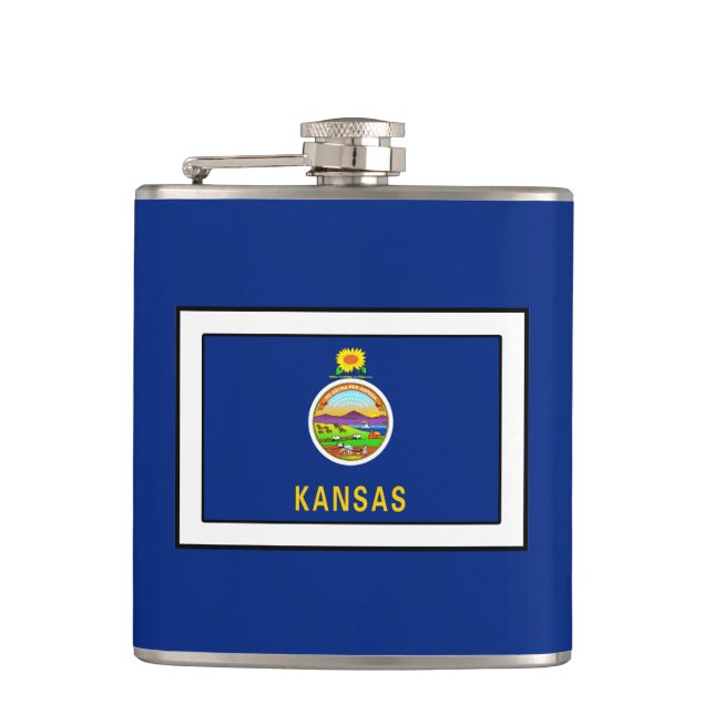 Kansas Hip Flask (Front)
