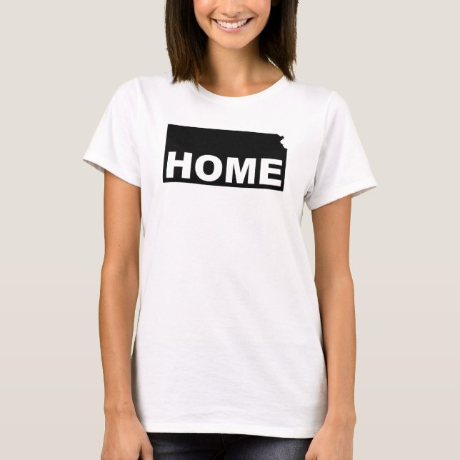 Kansas Home Away From State T-Shirt Tees (Front)