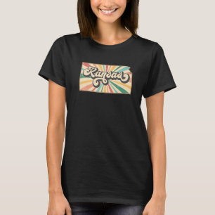 Kansas Home State US Vintage Retro Country Patriot T-Shirt