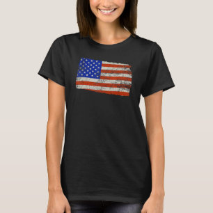 Kansas Home Usa Flag T-Shirt