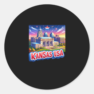 Kansas In Usa Sticker