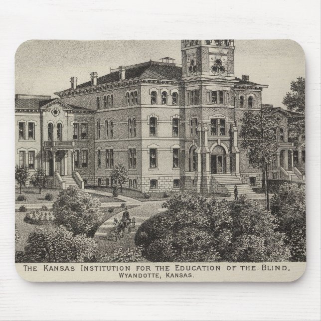 Kansas Institute for Education of the Blind Mouse Pad (Front)