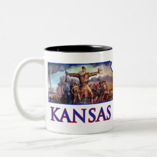 Kansas John Brown and the Tragic Prelude Two-Tone Coffee Mug