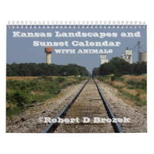Kansas Landscapes and Sunset Calendar with Animals