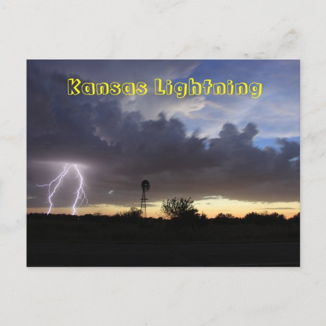 Kansas Lightning POST CARD (Front)