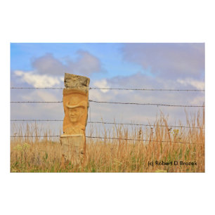 Kansas Limestone Fence Photo Print