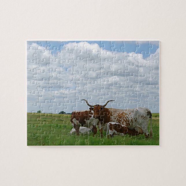 Kansas Longhorns Puzzle (Horizontal)