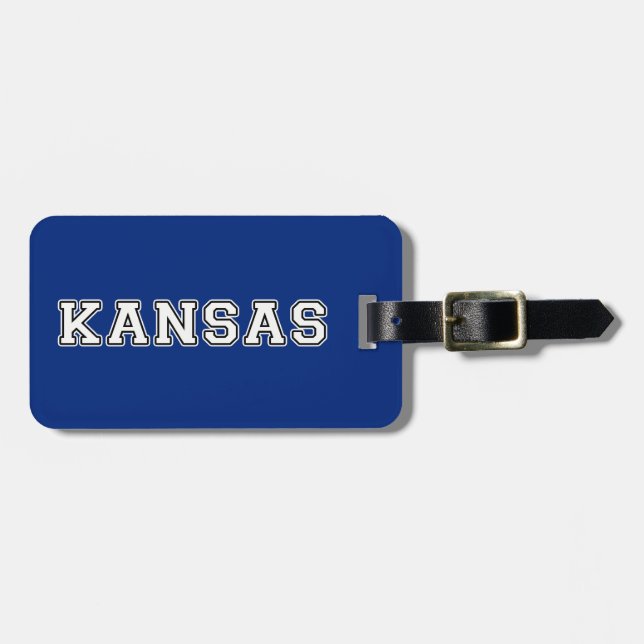 Kansas Luggage Tag (Front Horizontal)