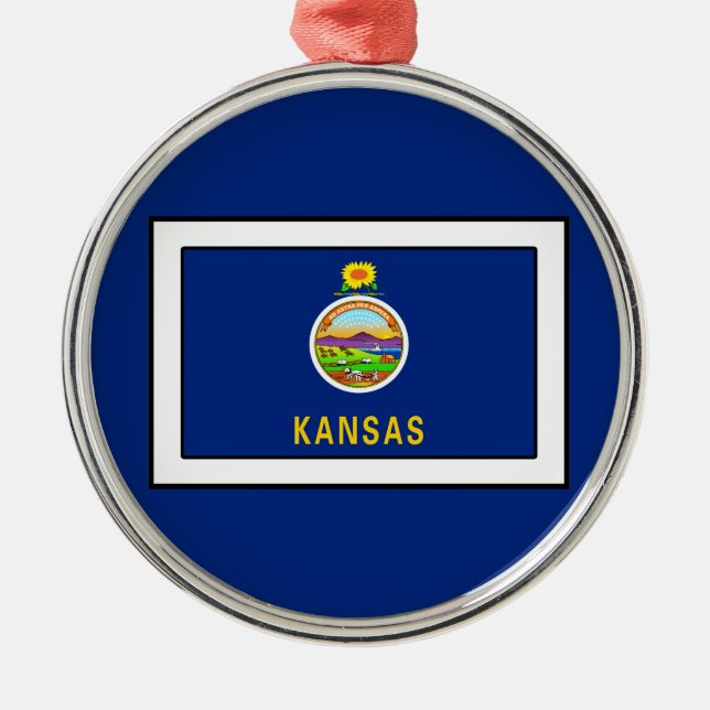 Kansas Metal Tree Decoration (Front)