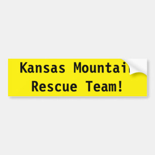 Kansas Mountain Rescue Team! Bumper Sticker