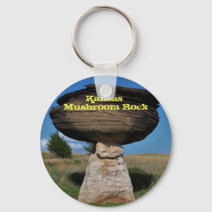 Kansas Mushroom Rock Key Chain