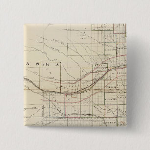 Kansas, Nebraska 2 15 Cm Square Badge