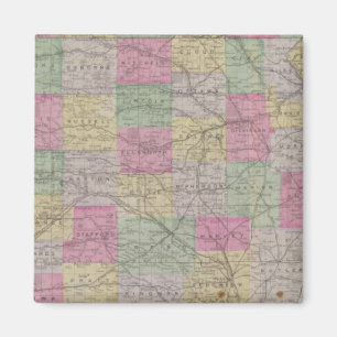 Kansas Official Topographical State Atlas Magnet