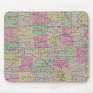 Kansas Official Topographical State Atlas Mouse Pad