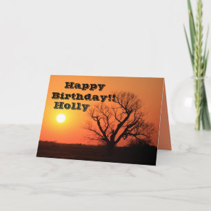Kansas Orange Sunset Greeting Card