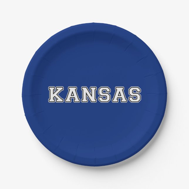 Kansas Paper Plate (Front)