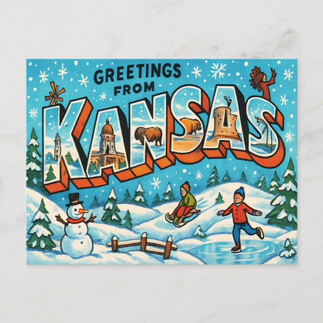 KANSAS Postcard (Front)