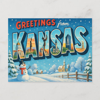 KANSAS Postcard