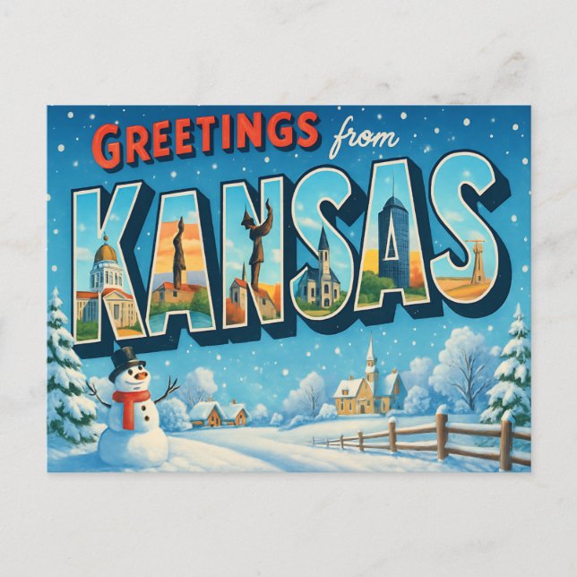 KANSAS Postcard (Front)