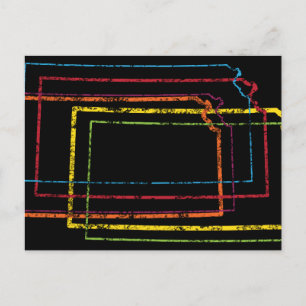kansas pride blur postcard