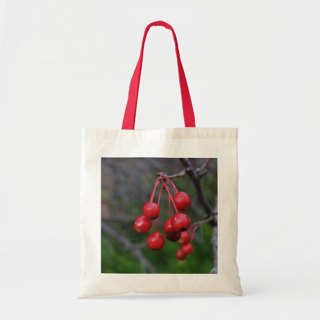 Kansas Red Berries Tote Bag (Front)