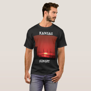 Kansas Red Sunset Mens T-Shirt