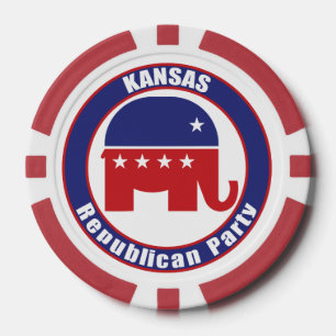 Kansas Republican Party Poker Chips