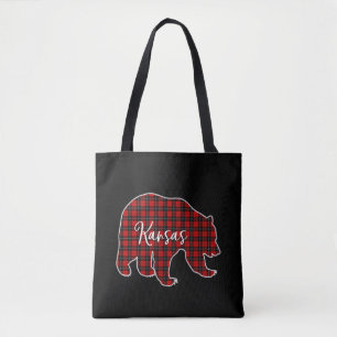 Kansas Retro Vintage Style Merry Christmas Matchi Tote Bag