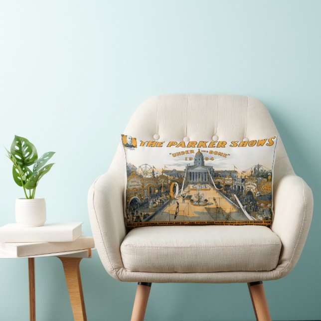 Kansas Semi-Centennial. State House Grounds. Lumbar Cushion (Chair)